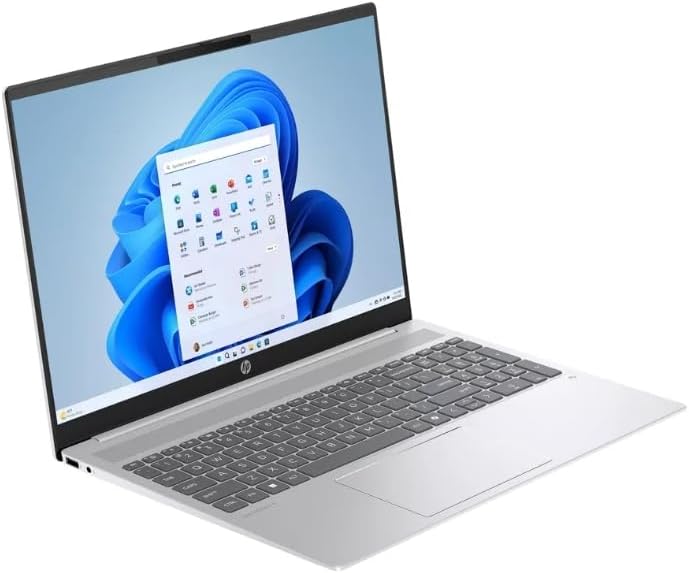 HP OmniBook 5 16 inch 2K Touch Laptop AI PC Intel Core Ultra 7 255U 16GB RAM 1TB SSD 16-af1017wm Glacier Silver