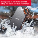 SANDISK 1TB Extreme PRO Portable SSD - Up to 2000MB/s - USB-C USB 3.2 Gen 2x2 - External Solid State Drive - SDSSDE81