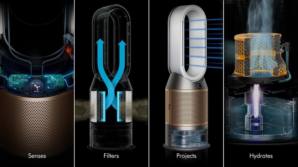Dyson PH05 Purifier Humidify+Cool PH2 De-NOx - White/Gold