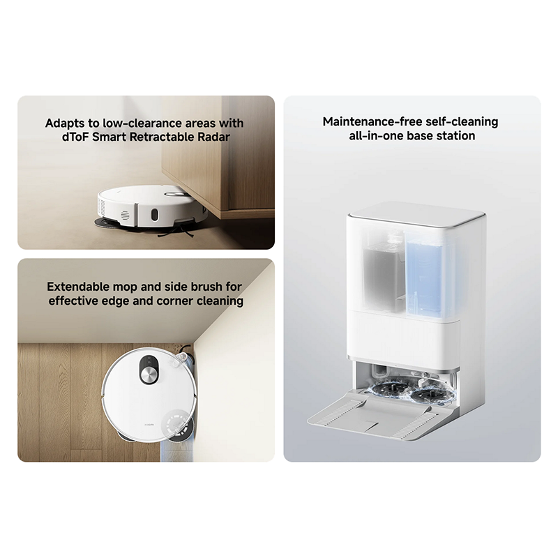 Xiaomi Robot Vacuum 5 Mop And Sweep 20000Pa Powerfull Suction Dtof Smart Radar