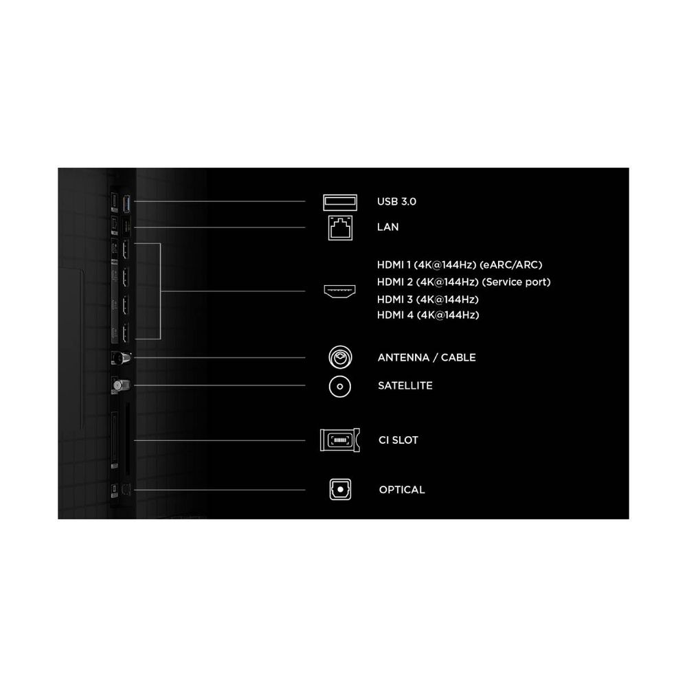 TCL 85C8L 85" 144 Hz SQD 4K UHD Google Miniled TV