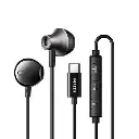 Ugreen USB-C Wired Earphones (Semi-In-Ear) with Microphone & Volume Control - Black 37562