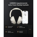 UGREEN HiTune Max6 Studio Pro Hybrid Active Noise Cancelling Wireless Over-Ear Headphones - White 55614