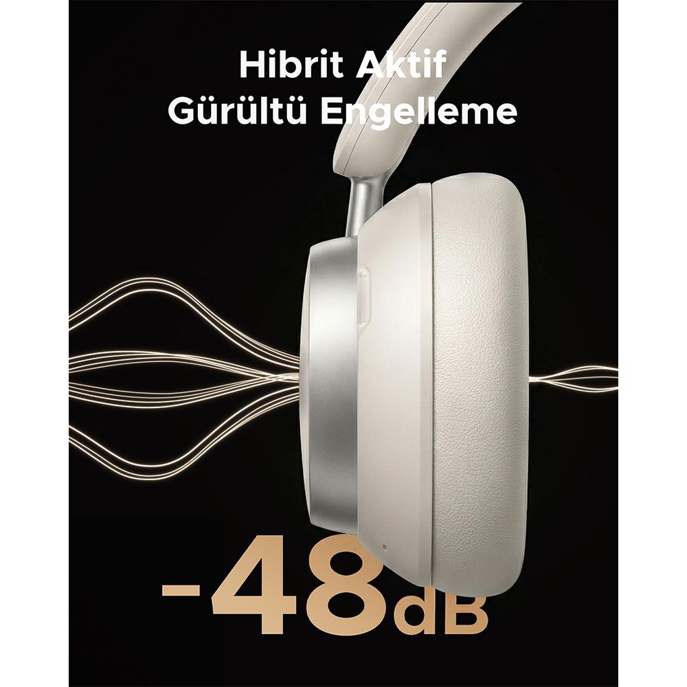 UGREEN HiTune Max6 Studio Pro Hybrid Active Noise Cancelling Wireless Over-Ear Headphones - White 55614