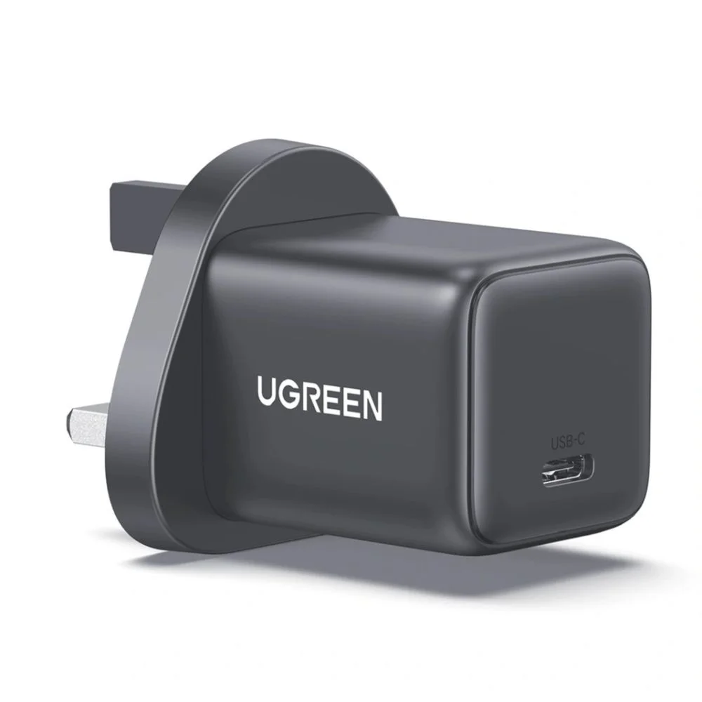 Ugreen Wall Charger GaN USB-C Port 30W With USB-C Cable - Black  75958