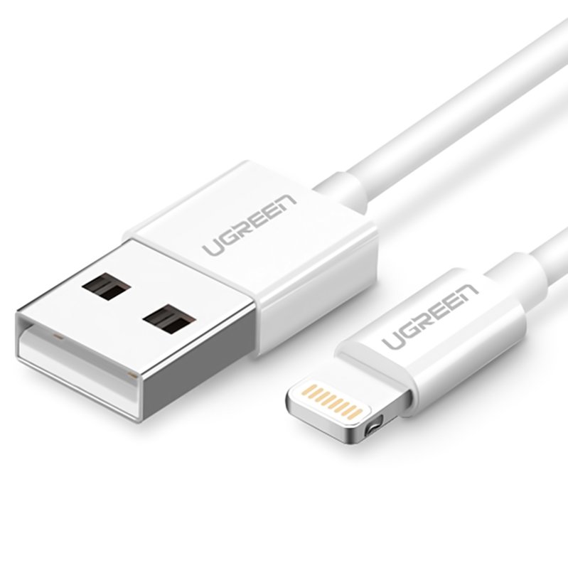 UGREEN USB-A to Lightning Data and Charging Cable US155 20730 18W 2m White 