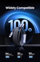 Ugreen  USB-C to 2x USB-C Braided Cable (M-M) - 1.5m - Black 35087
