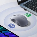 Ugreen Wireless Multi-Mode Mouse with Bluetooth and 2.4G Connection and Silent Clicks Gray - 65775 
