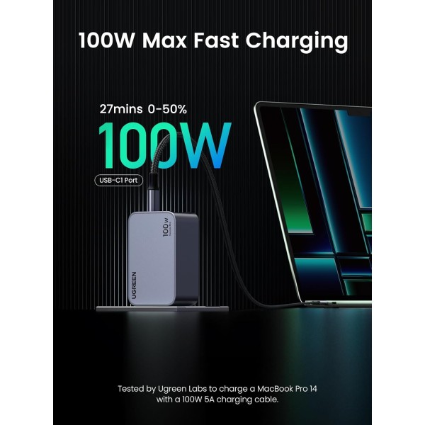 UGREEN Nexode Pro 100W 3-Port GaN Fast Charger Set X757 25875 