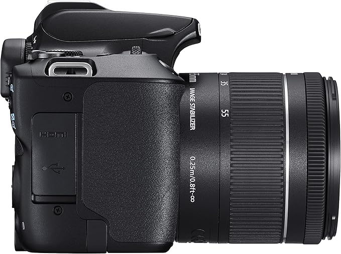 Canon Camera Digital EOS 250D DSLR 24 MP EF-S18-55mm Kit (EOS250D) - Black