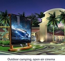 Chestnuter 72" Portable Foldable White Projector Curtain Projection Screen