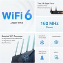 TP-Link Archer AX55 AX3000 Wireless Dual Band Gigabit Router