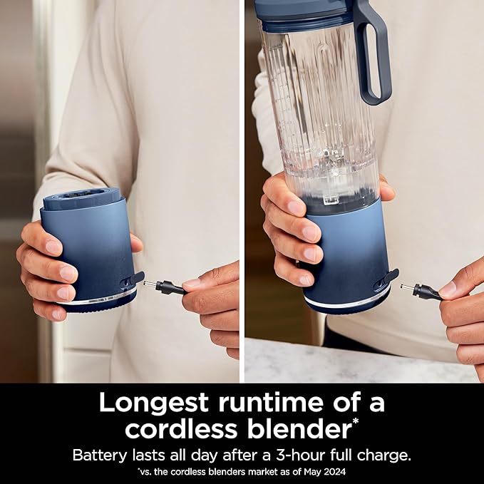 Ninja Blast Portable Blender Deep Navy 650 Ml. (BC251NV)