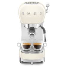 Smeg ECF02CREU Espresso Manual Coffee Machine - Cream