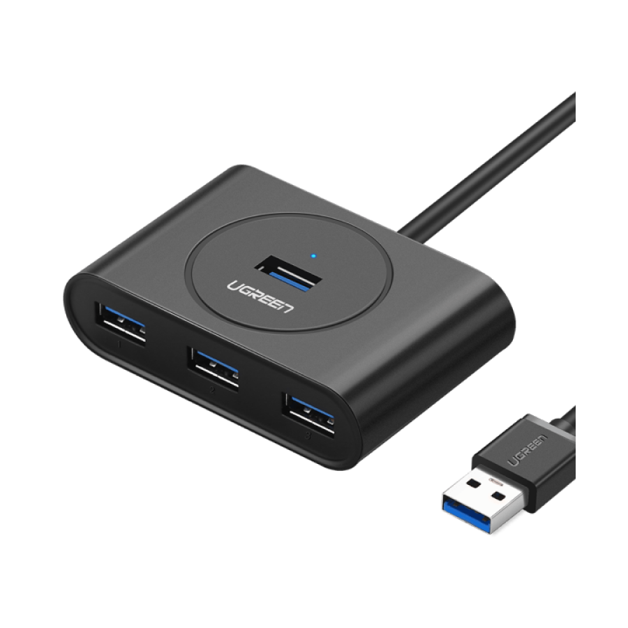 UGreen USB 3.0 - 4 Portlu HUB - Siyah CR113-20291B