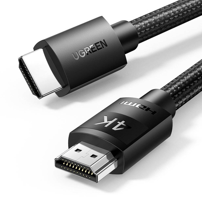 UGREEN Yüksek Kalite HDMI Naylon Örgülü Kablo 5m Siyah