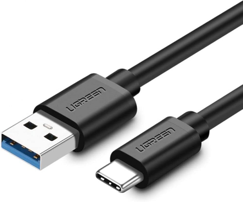 Ugreen Usb 3.0 A Male to Type-C Male Cable Nickel Plating 2m siyah