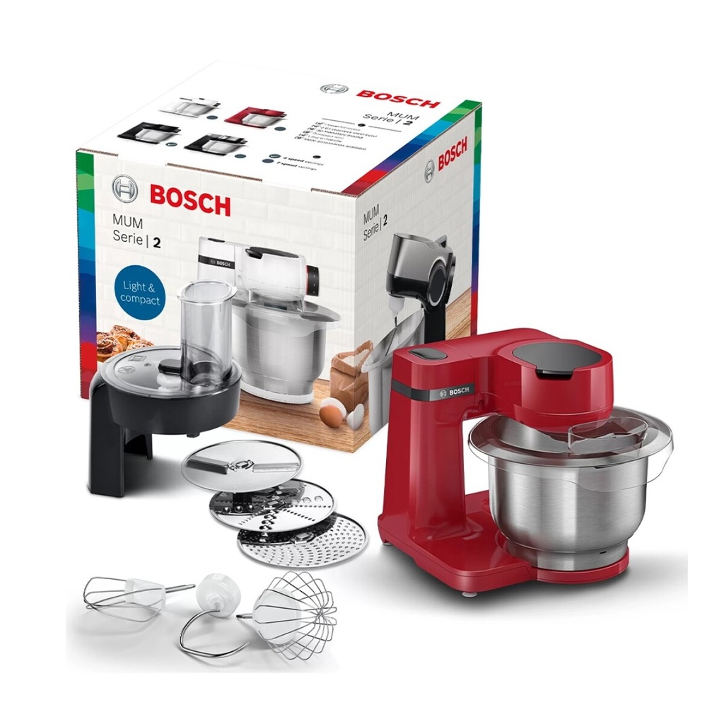 Bosch Serie 2 Gıda İşlemcisi 700W 3.8L Kırmızı - MUMS2ER01