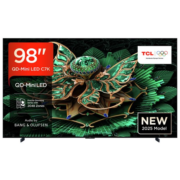 TCL 98" 98C7K Premium QD-Mini LED, Bang&Olufsen Ses, HDR-3000'e Kadar TV (2025)