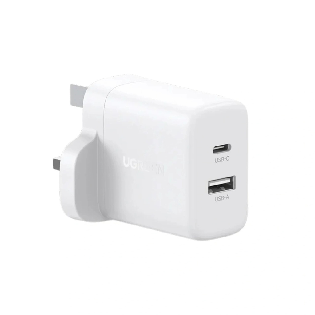 Ugreen Dual Port Wall Charger - White (45315)