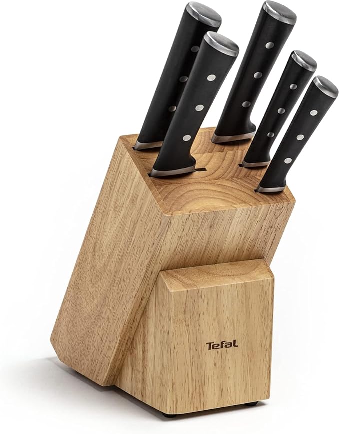 Tefal Ice Force with Wooden Stand 5 Knife Set 2100110589