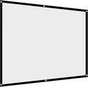 Chestnuter 100" Portable Foldable White Projector Curtain Projection Screen