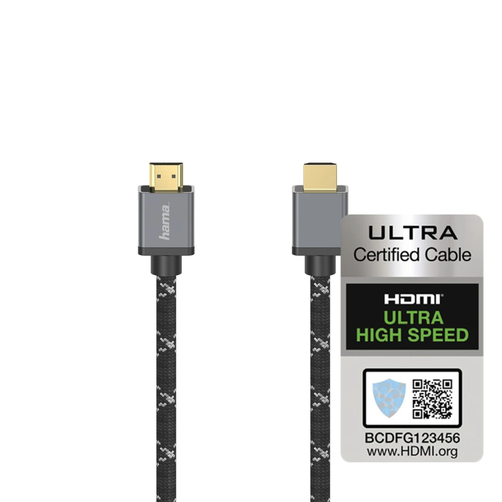 Hama Ultra Yüksek Hızlı HDMI Kablo, Sertifikalı, 8K, Alüminyum - HM.205449