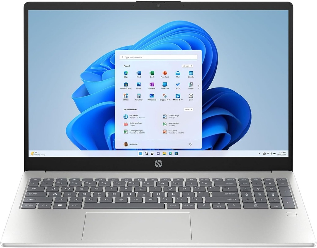HP (B4KT4UA) 15-FD0133WM 15.6" FHD, i3-N305, 8Gb 256Gb SSD Laptop - Silver 