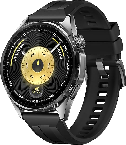 Huawei Watch GT6 46mm (Black Fluoroelastomer Strap)