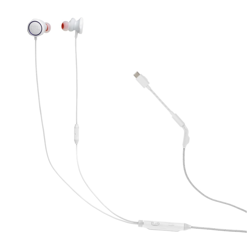 JBL Quantum 50 USB-C Gaming Kablolu Kulak İçi Kulaklık Beyaz - JB.JBLQTUM50CWHT