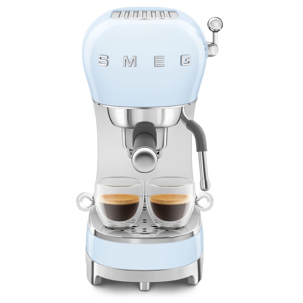 Smeg Retro 50's Style Manuel Espresso Kahve Makinesi - Pastel Mavi ECF02PB