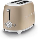 Smeg TSF01CHM 50's Retro Style 2 Slice Ekmek Kızartma Makinesi – Matte Champaigne