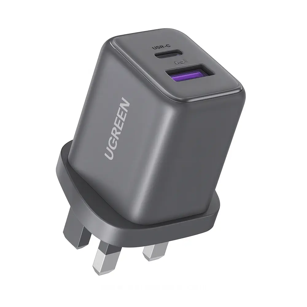 UGREEN 30W Çift Portlu 1A 1C USB-C Duvar Şarj Cihazı - Siyah x516-65036