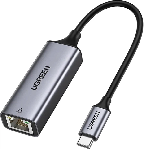 UGREEN CM199-50737B USB C to 10/100/1000Mbps RJ45 Gigabit Ethernet Adapter - Space Gray