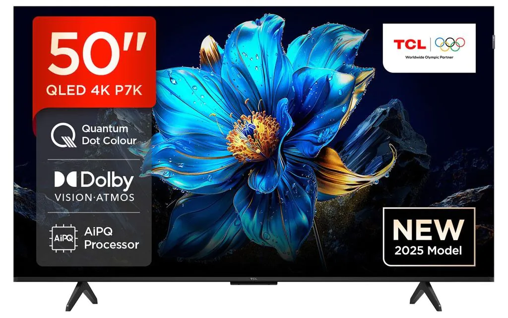 TCL 50" 50P7K QLED 4K Quantum Crystal Google TV (2025)