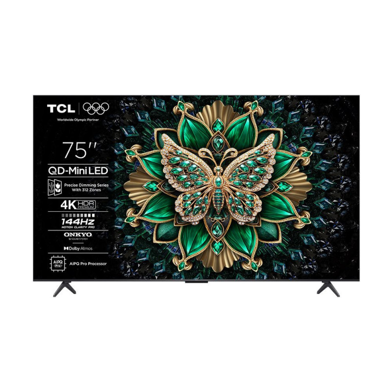 TCL 75" 75C6K Premium QD-Mini LED, HDR-512'ye Kadar TV (2025)