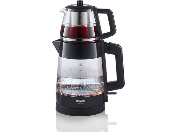 Arzum AR3136 Teamond 1800 W Cam Çay Makinesi 