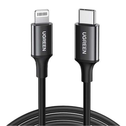 UGREEN USB-C - Lightning Kablo 1M Siyah US171-60751