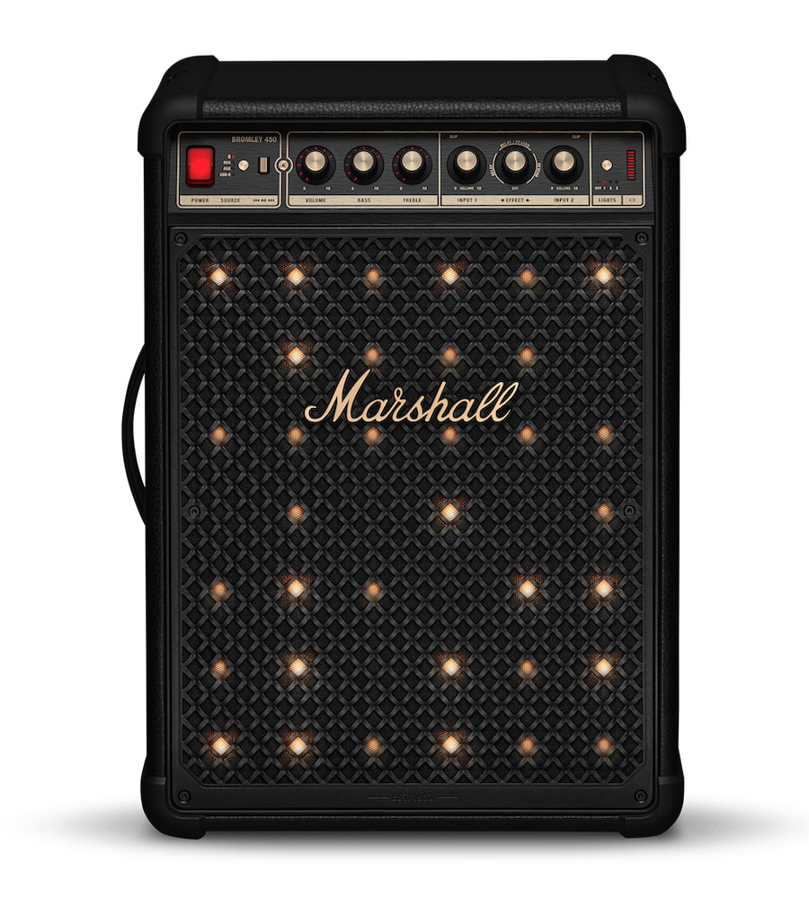 Marshall Bromley 450 Bluetooth Party Speaker Black and Brass - ZD.1008199