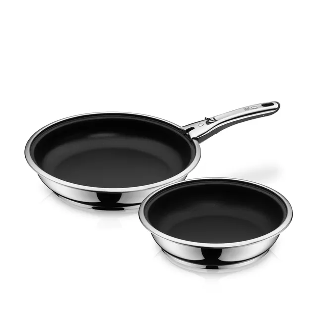 WMF Click & Serve Frying Pan Set 24 cm, 28 cm, Frying Pan Handle - 8900540156