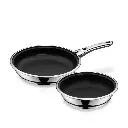 WMF Click & Serve Frying Pan Set 24 cm, 28 cm, Frying Pan Handle - 8900540156