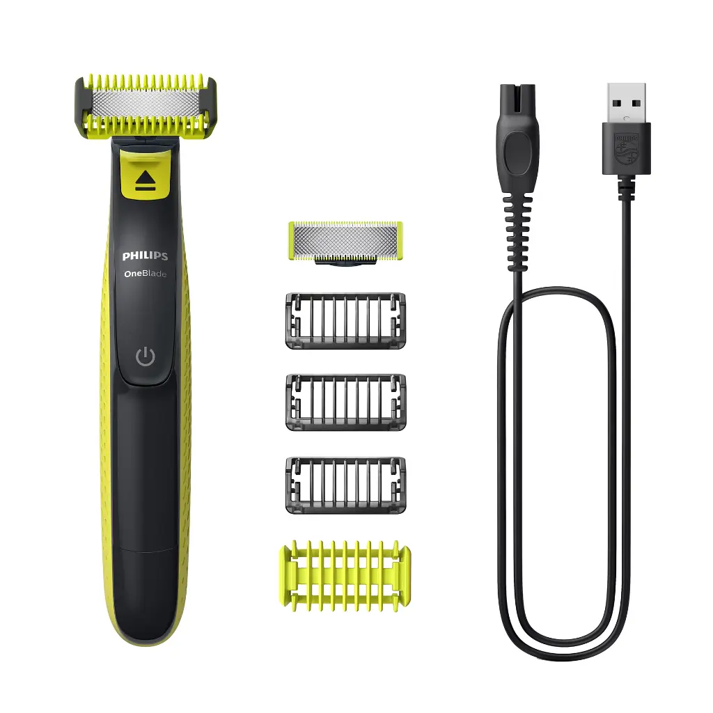 Philips Norelco OneBlade QP2824/10 men's shaver Foil shaver Trimmer Grey Lime 