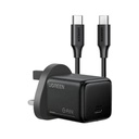 Ugreen Wall Charger GaN USB-C Port 30W With USB-C Cable - Black  75958