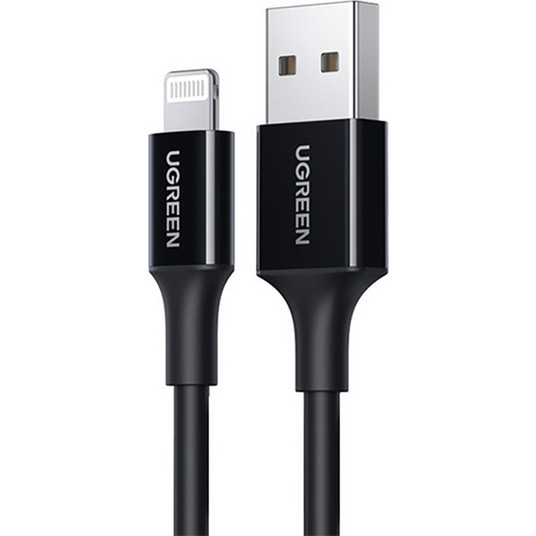 UGREEN 80823 USB-A - Lightning Veri ve Şarj Kablosu 18W 2m Siyah