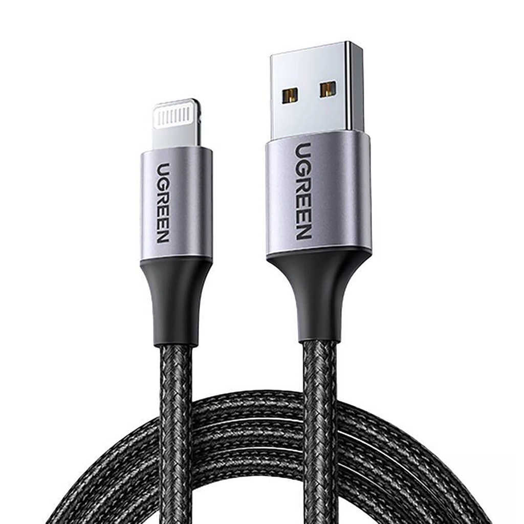 UGREEN USB-A To Lightning 2m Braided Data Cable - Black